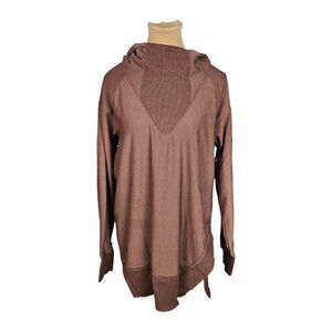 Indyeva Brown Athleisure Stretchy Comfortable Sweater Sz M